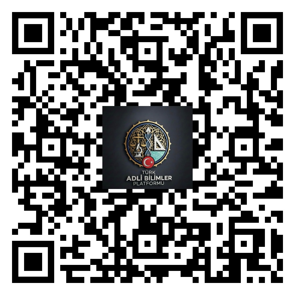 Türk Adli Bilimler Platformu Instagram hesabının QR kodu
